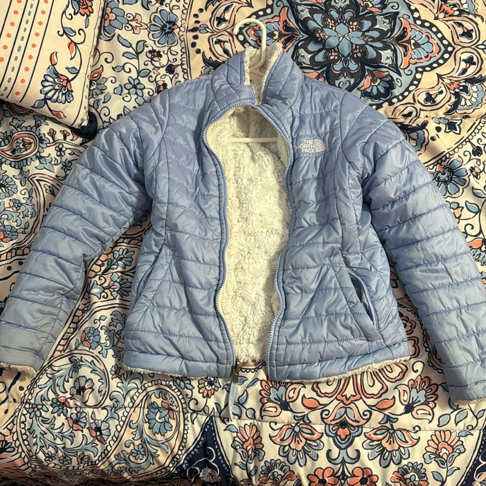 Girls 7/8 reversible north face